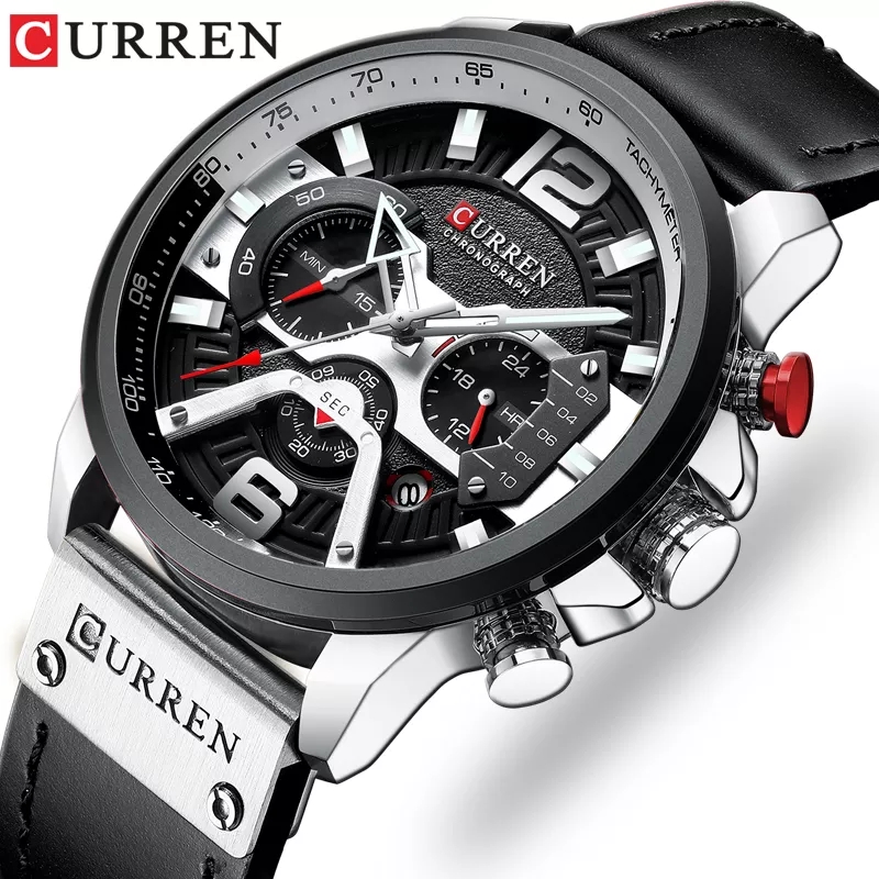 Luxury Watch Apple - CURREN Yepyeni Moda Tarih Kuvars erkek