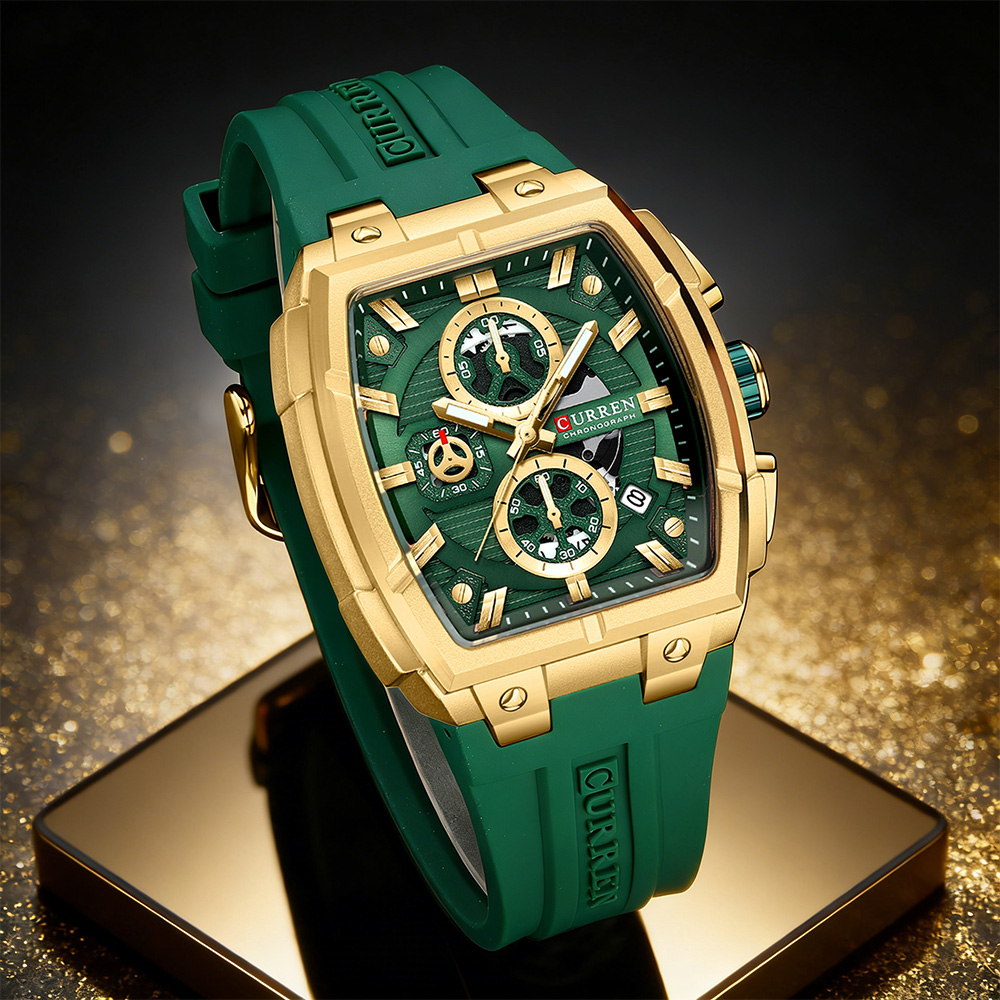 Luxury Watch Vintage - CURREN Lüks Vintage Erkek Spor Kronograf