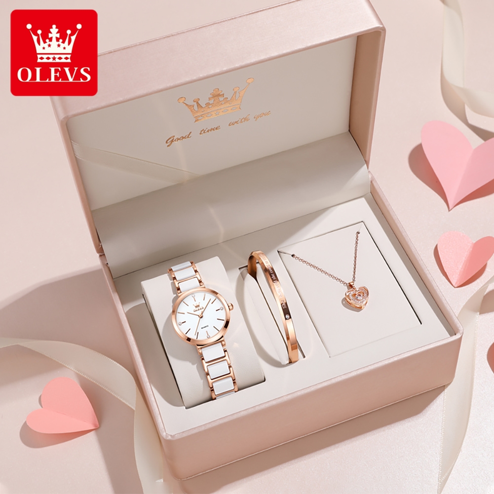 Luxury Watch & Jewellery - OLEVS Kadın Saati 5877 Lüks Zarif