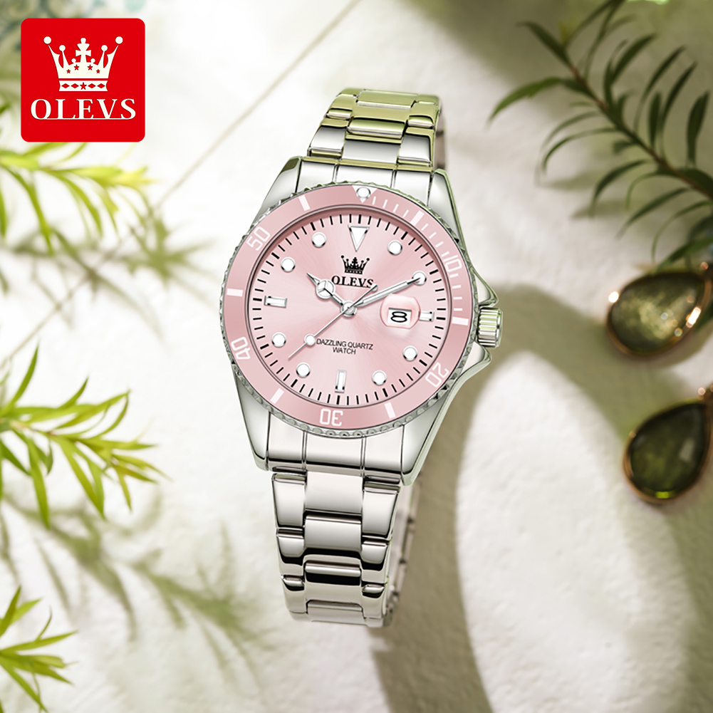 Luxury Watch Cheap - OLEVS Lüks Kuvars kadın Saatleri Çelik