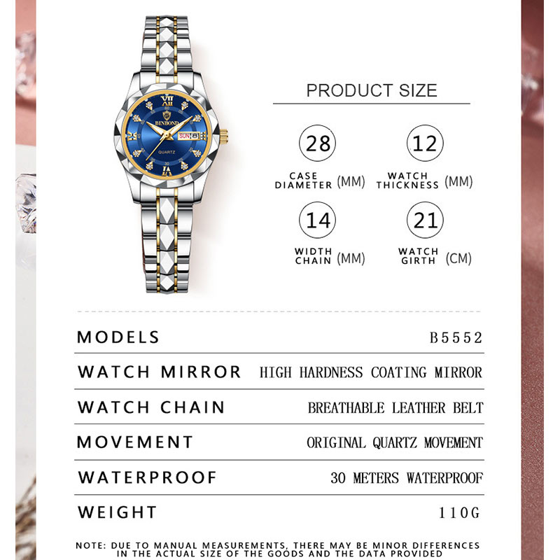 BINBOND Üst Marka Lüks Moda İş - Luxury Watch Brand For Women incelemesi ve fiyatı