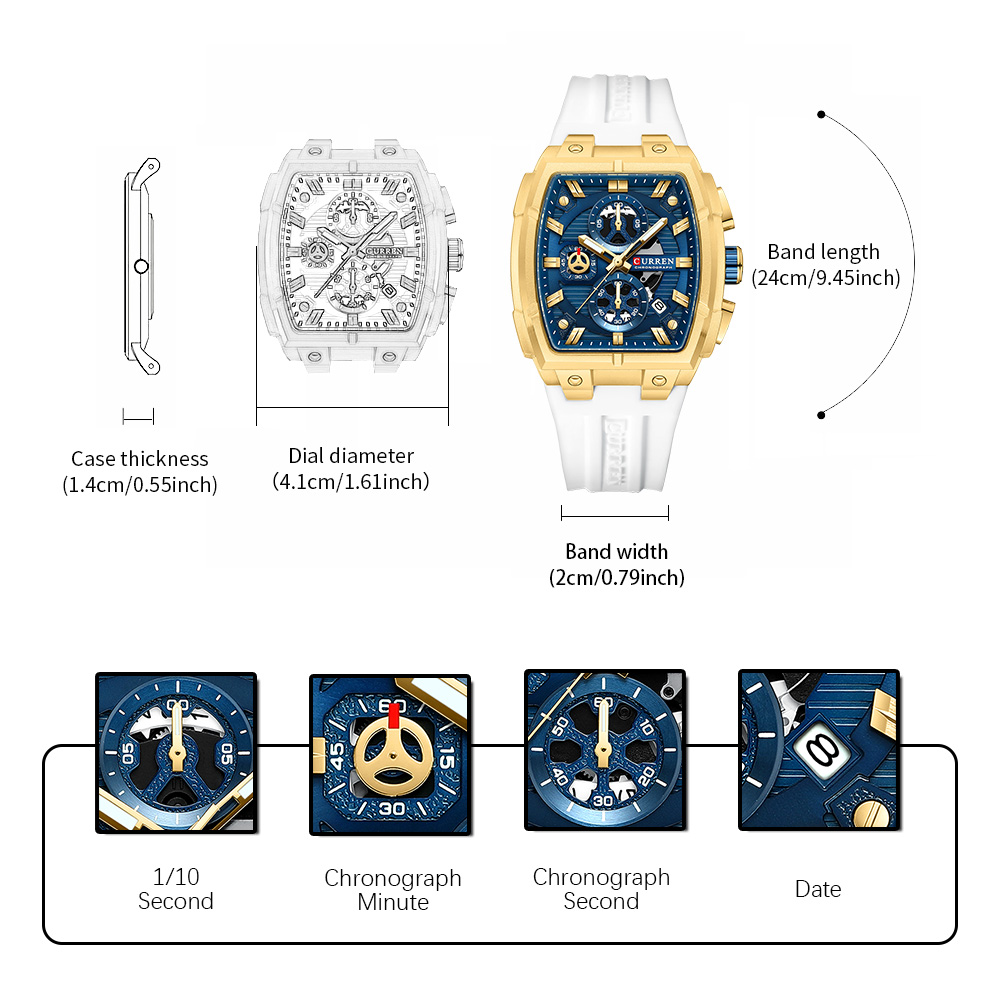 CURREN Lüks Vintage Erkek Spor - Luxury Watch Vintage incelemesi ve fiyatı