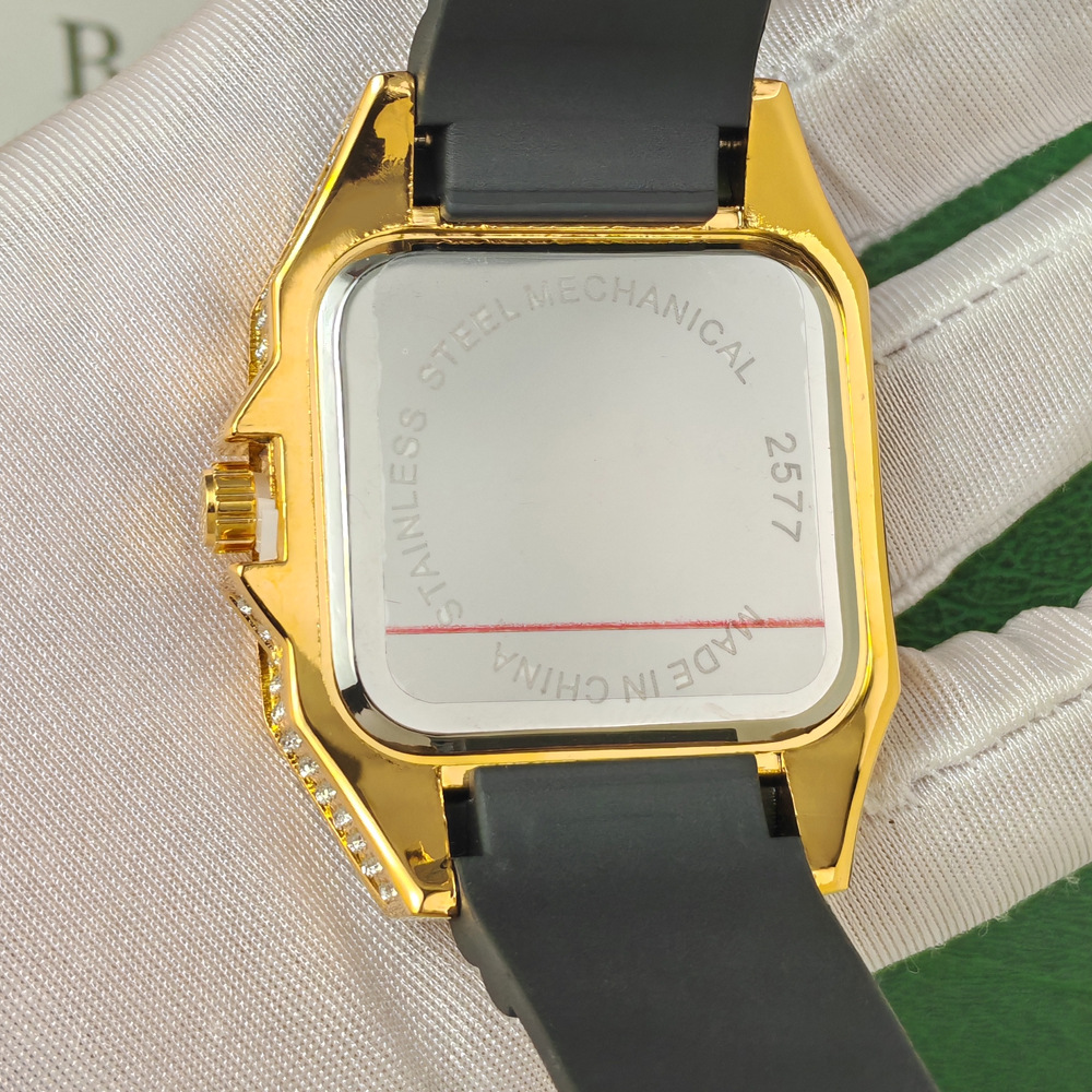 Sıcak Moda Kare Tam Elmas Kuva - Luxury Watch Iceberg incelemesi ve fiyatı