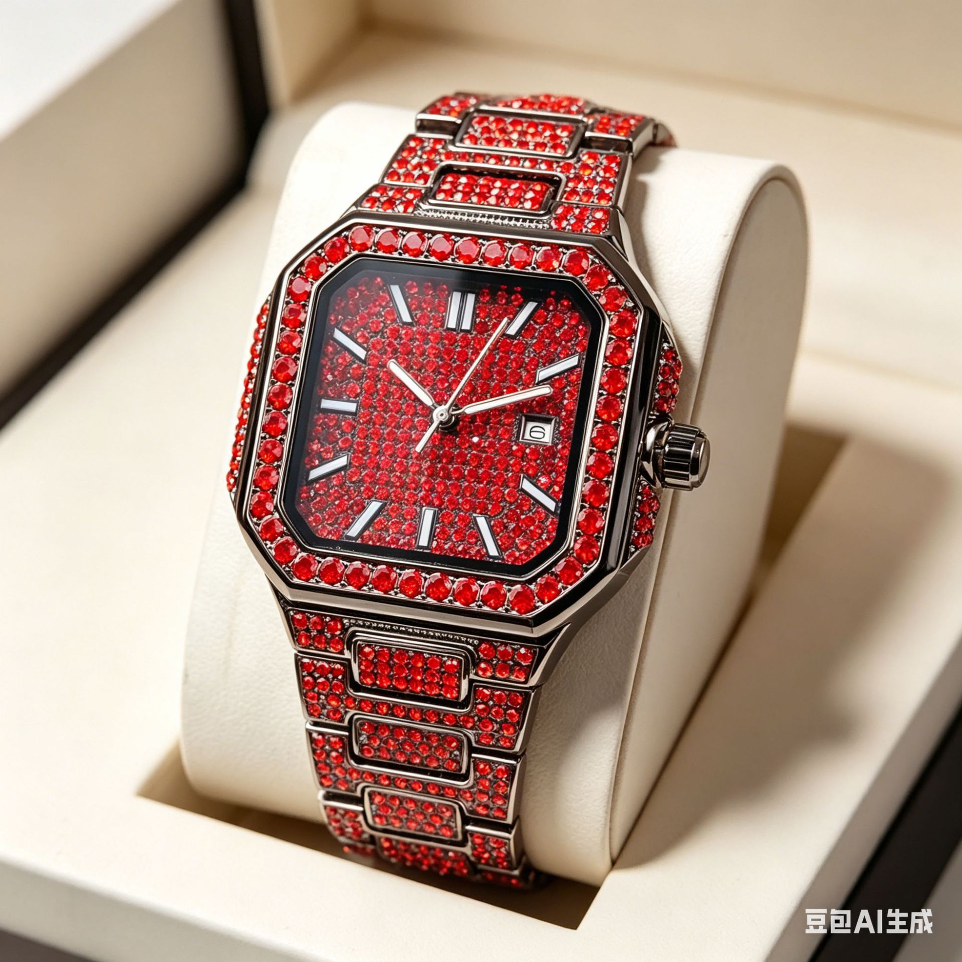 Lüks Kare Buz Elmas Kuvars Saa - Luxury Watch Iceberg incelemesi ve fiyatı