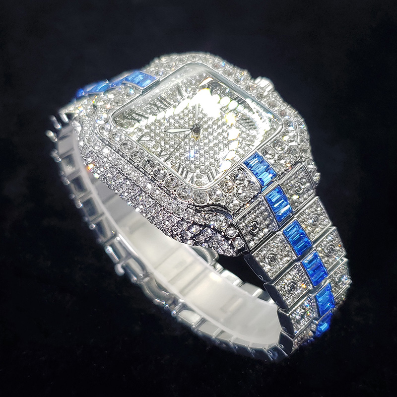 Yeni Moda Elmas Saatler Erkekl - Luxury Watch Iceberg incelemesi ve fiyatı