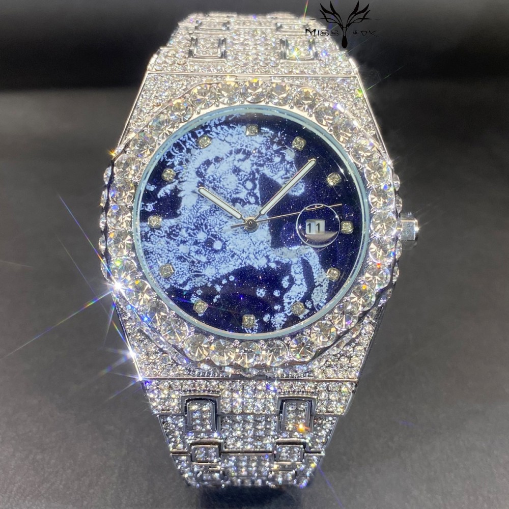 2026 Hip Hop Erkek Kuvars Saat - Luxury Watch Iceberg incelemesi ve fiyatı
