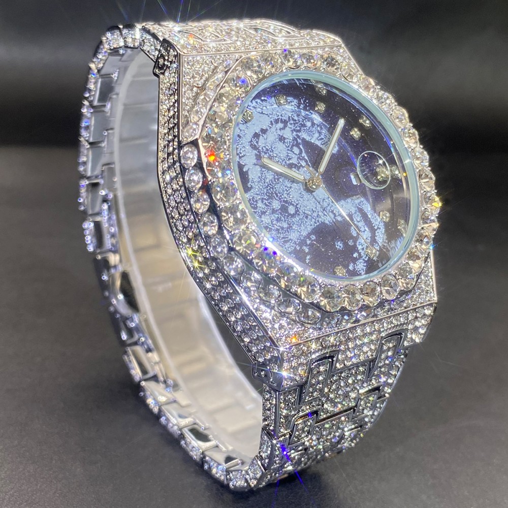2026 Hip Hop Erkek Kuvars Saat - Luxury Watch Iceberg incelemesi ve fiyatı