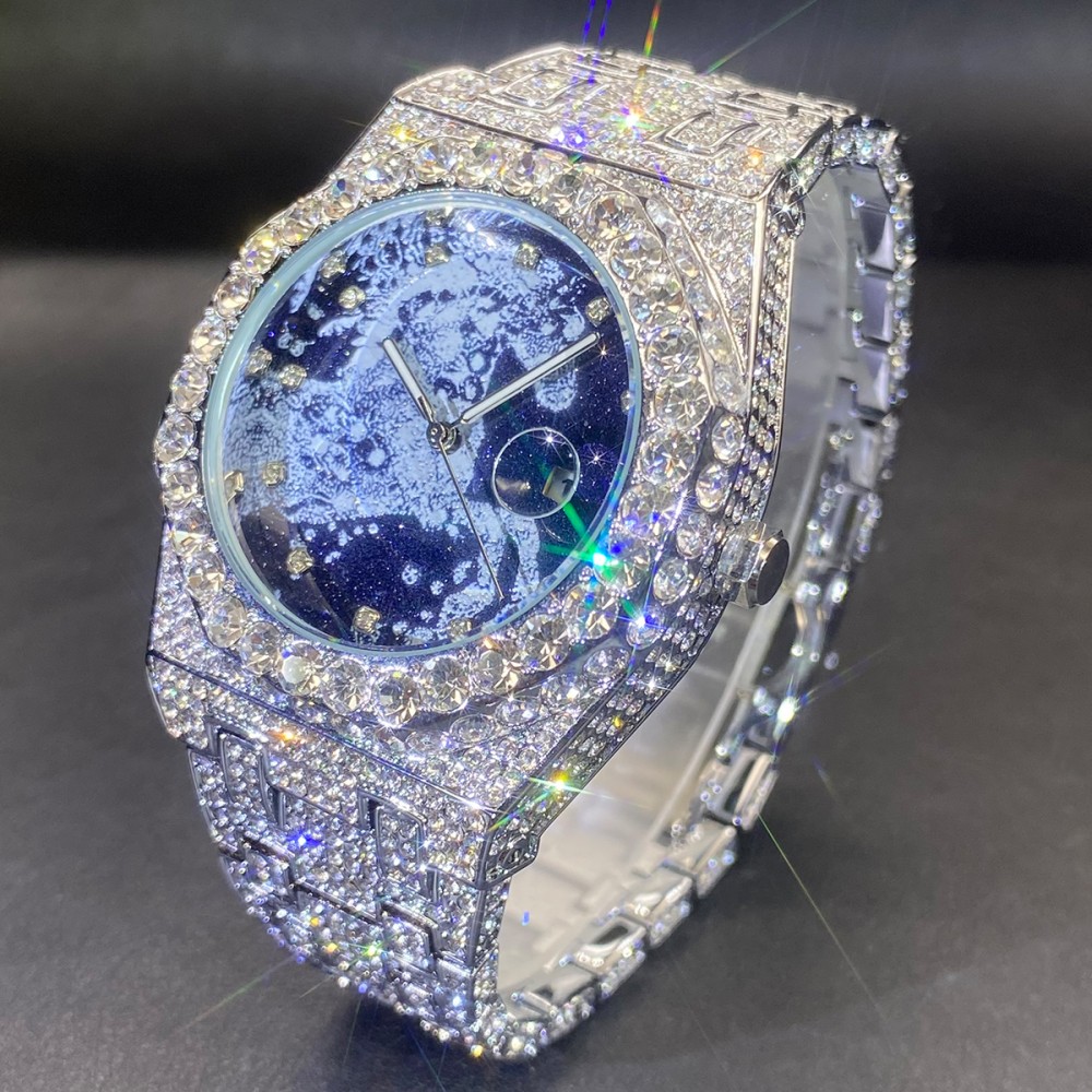 2026 Hip Hop Erkek Kuvars Saat - Luxury Watch Iceberg incelemesi ve fiyatı