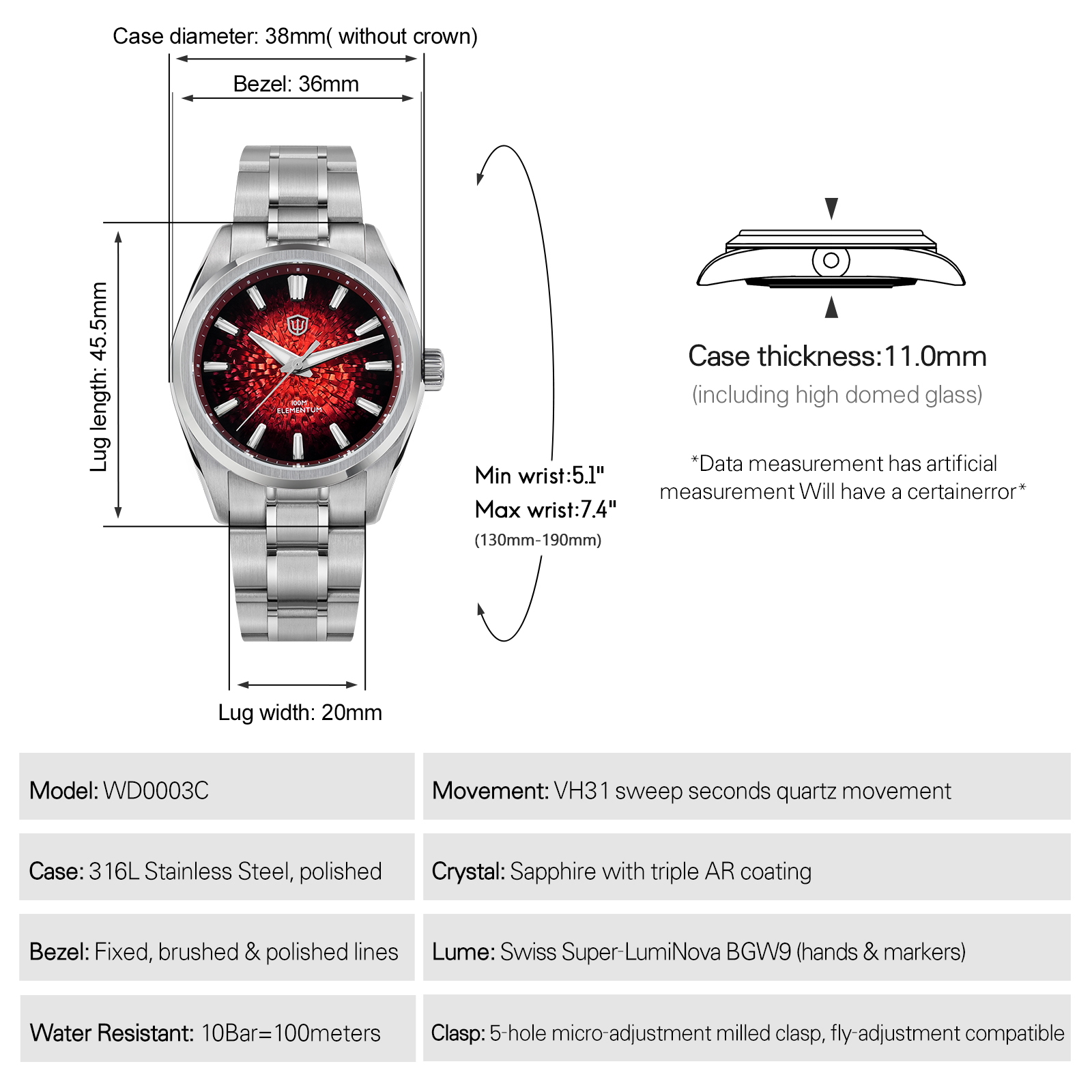 Watchdives Yeni WD0003C Kuvars - Luxury Watch Iceberg incelemesi ve fiyatı